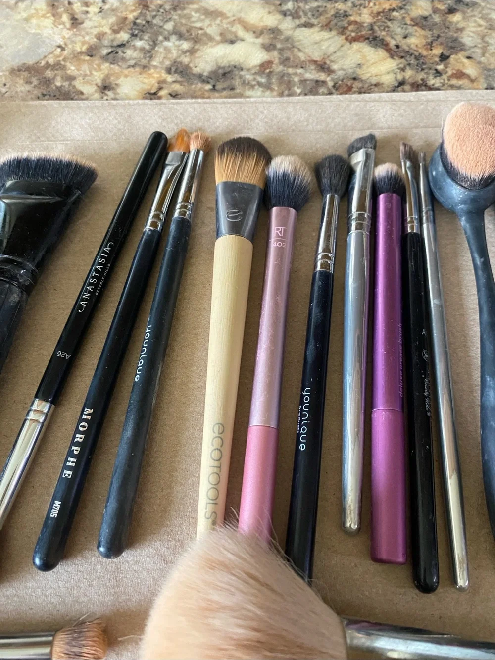 Morphe Multi-Brush Set with Black, Pink, Silver and Gold Handles